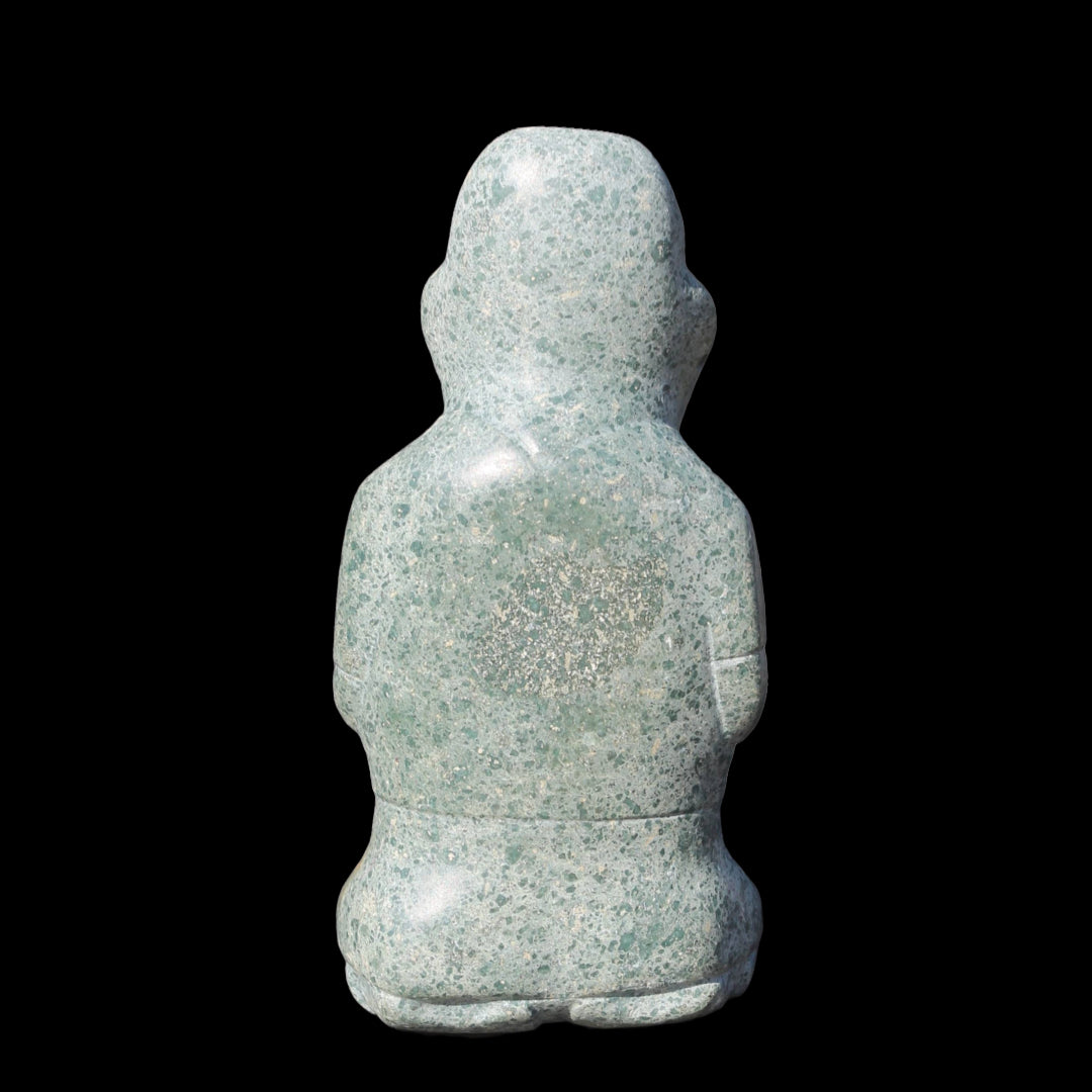Olmec Seated Jade Figure