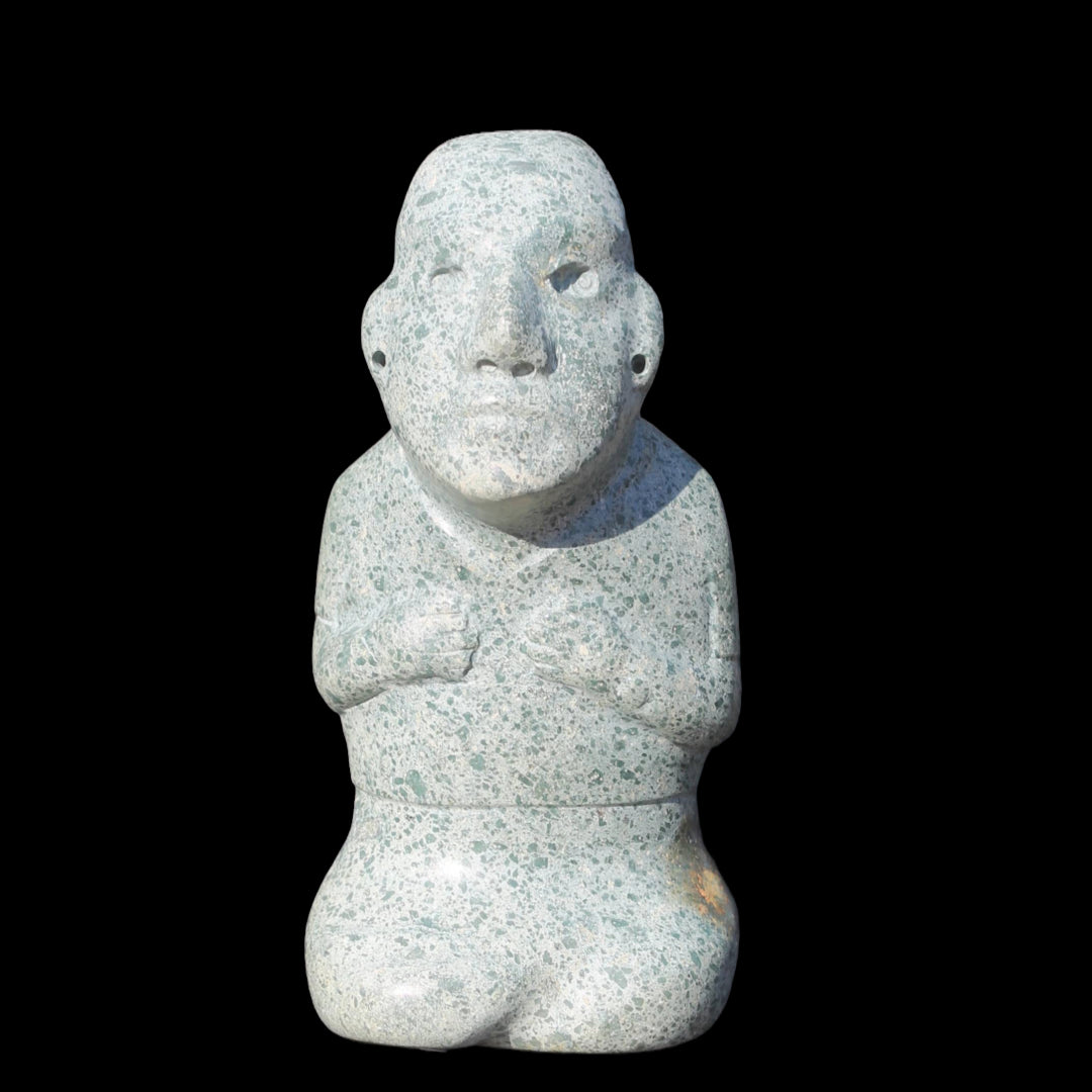 Olmec Seated Jade Figure