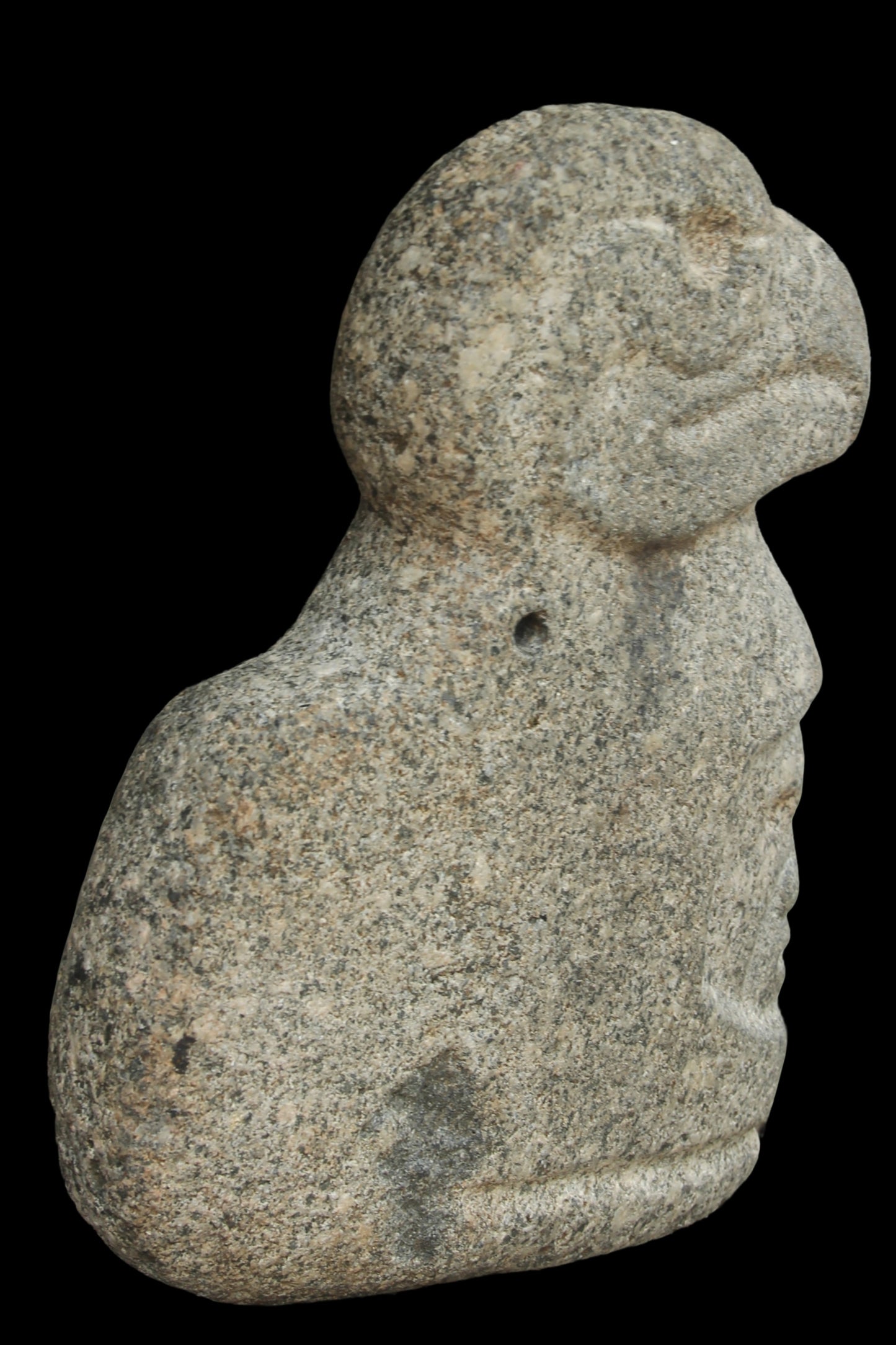 Pre Columbian Mayan Chief Hacha with Avian Headdress