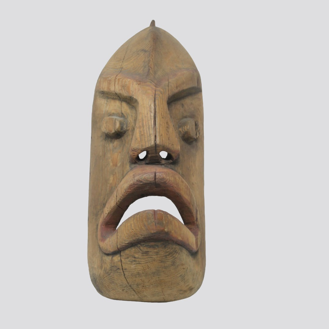 Eskimo Wood Mask, Kodiak Island, Alaska  - Ex Sotheby's