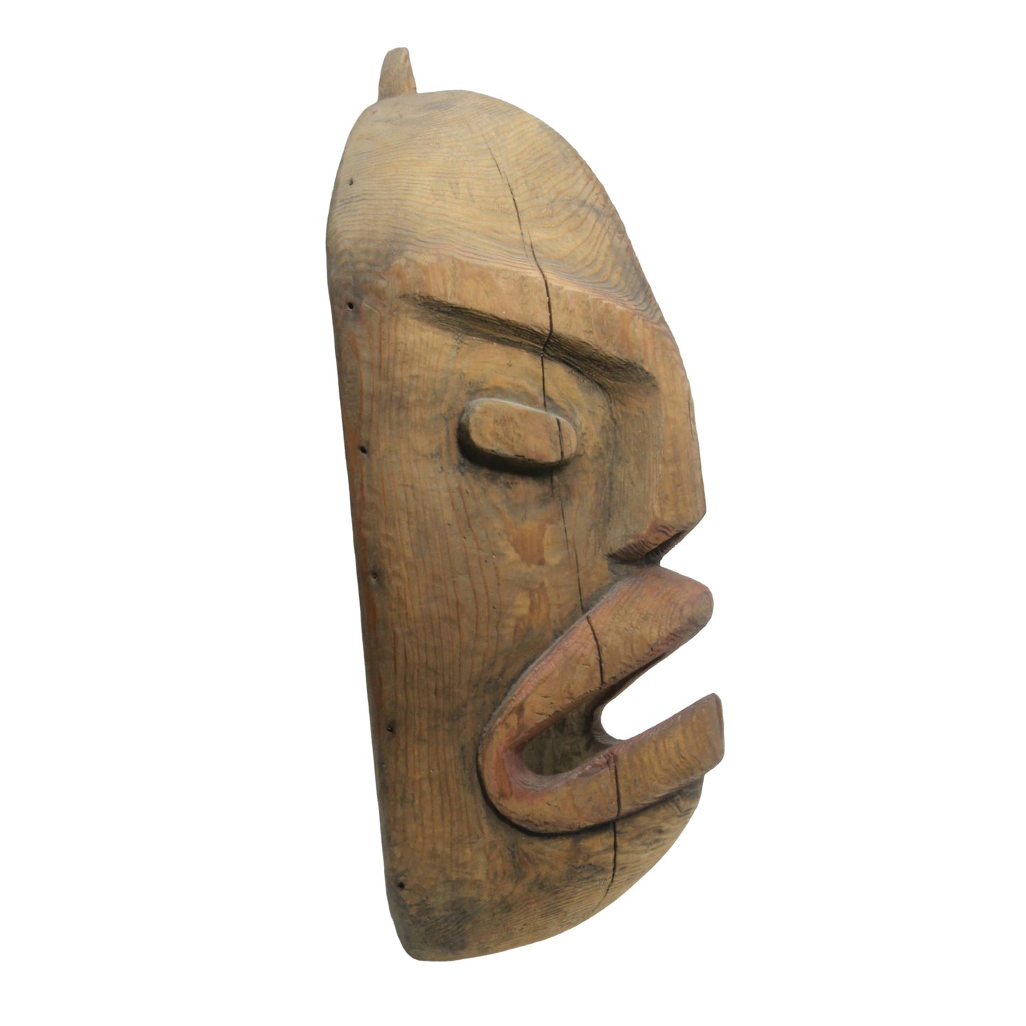Eskimo Wood Mask, Kodiak Island, Alaska  - Ex Sotheby's