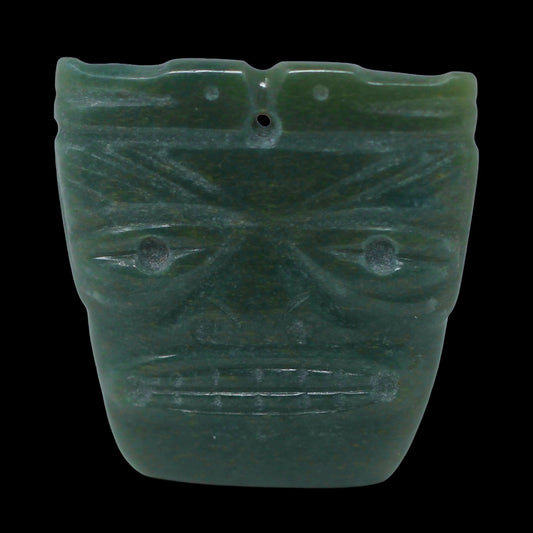 Pre Columbian Costa Rican Jade Maskette
