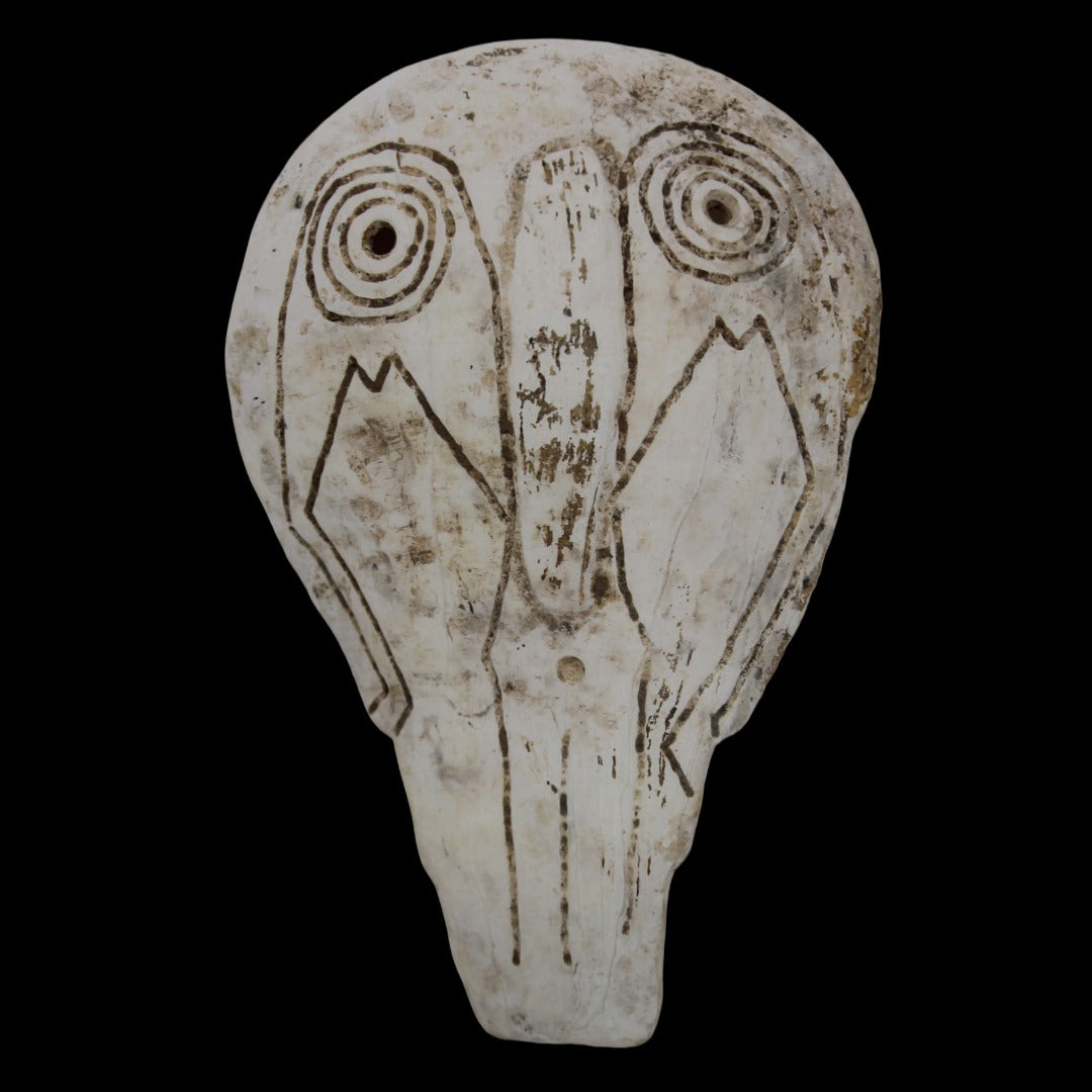 Mississippian Shell Mask with Weeping Eye Motif