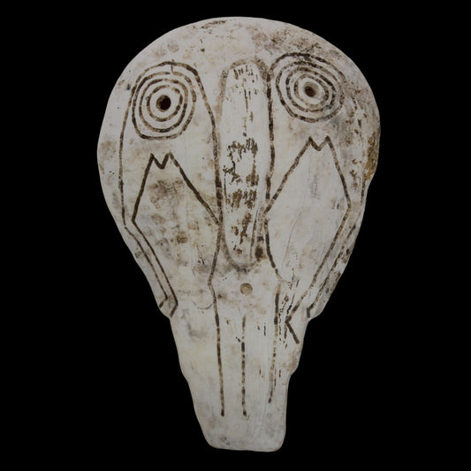 Mississippian Shell Mask with Weeping Eye Motif