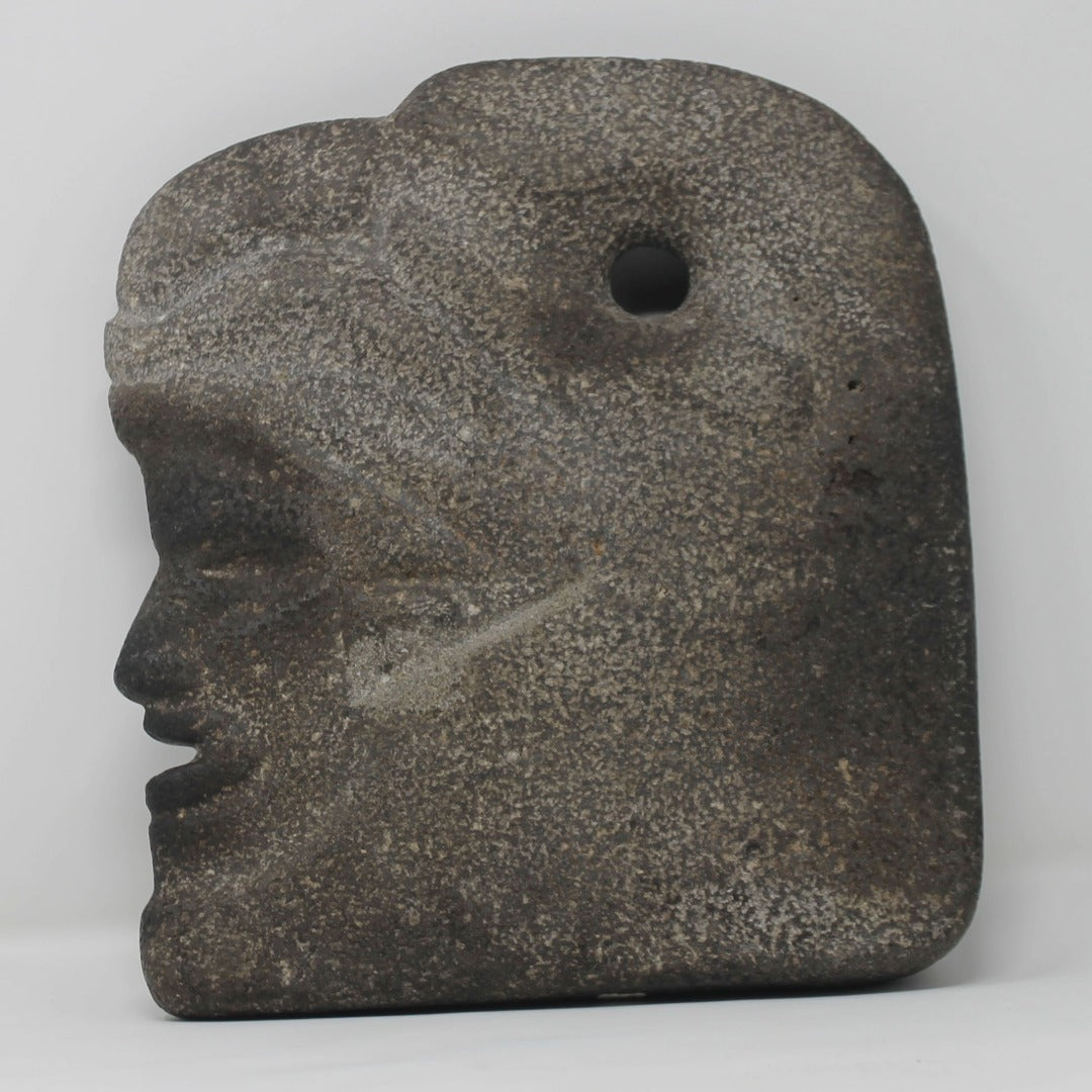 Pre Columbian Mayan Chief Hacha with Eagle Headdress