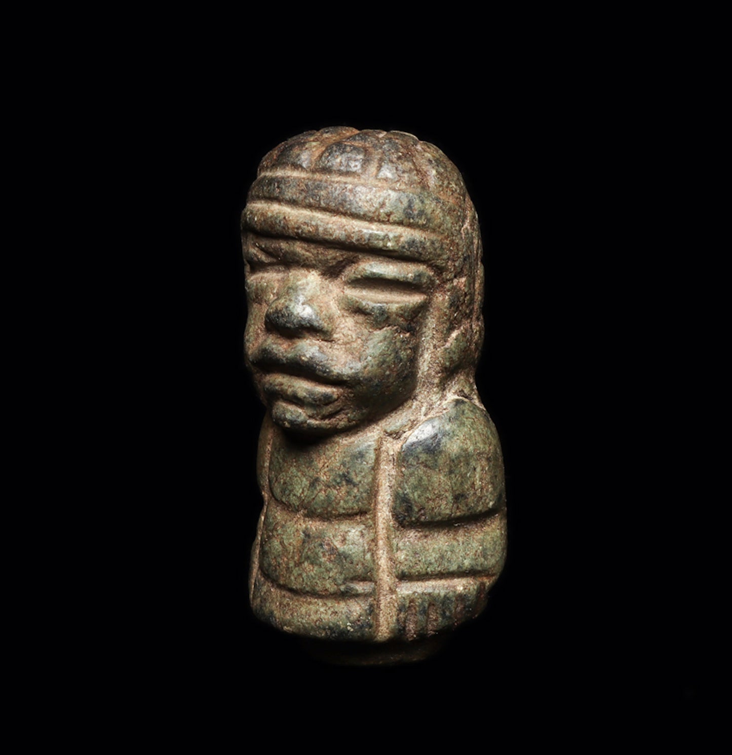 SOLD - THANK YOU - Olmec Serpentine Perforator Handle, Published in "The Olmec Word - Ritual and Rulership"